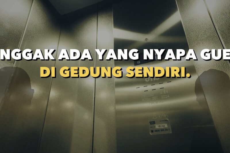 Lorong gedung apartemen tua di Jenewa