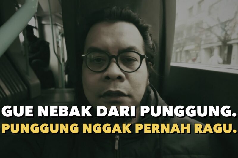 Pemandangan jalanan Jenewa dari balik jendela tram