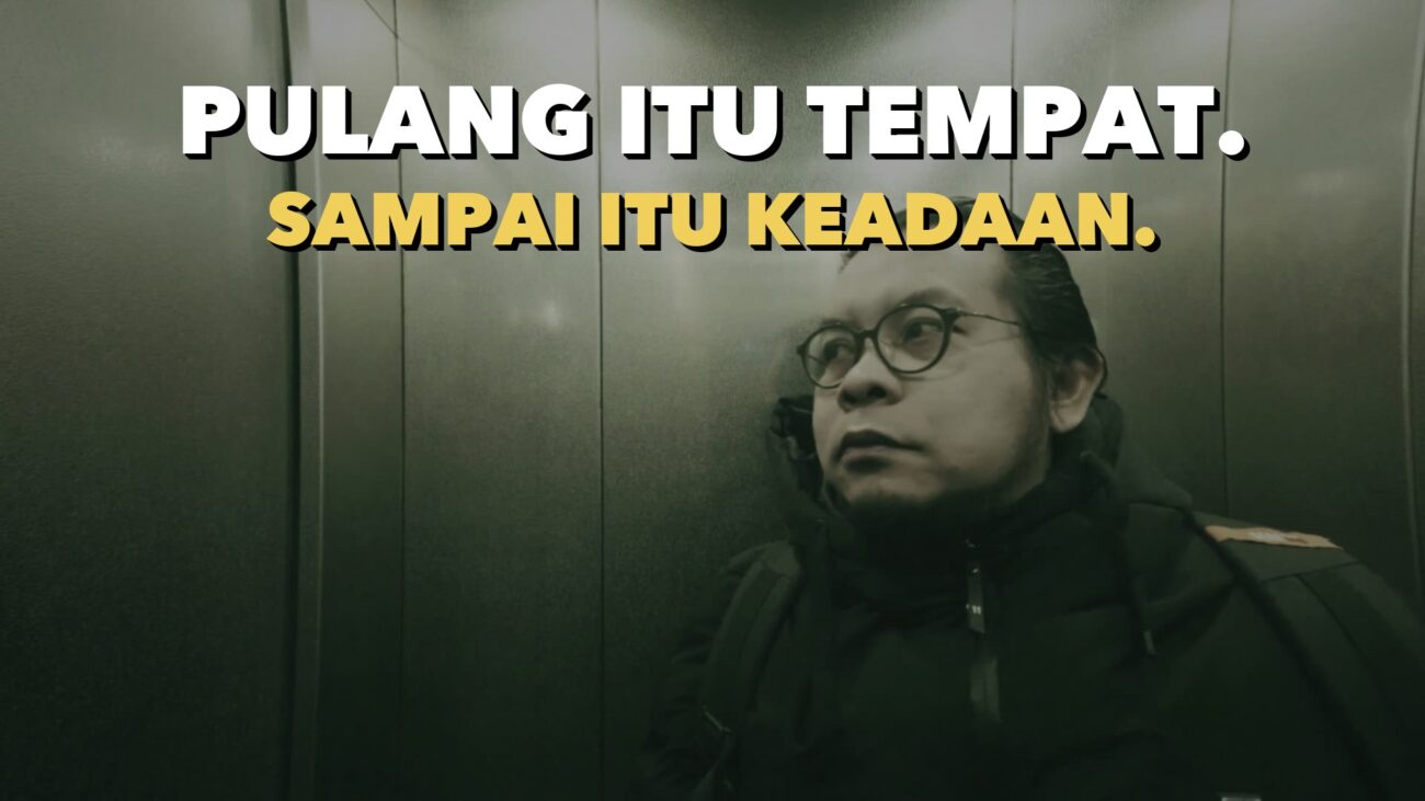 Lorong menuju pintu apartemen di Jenewa