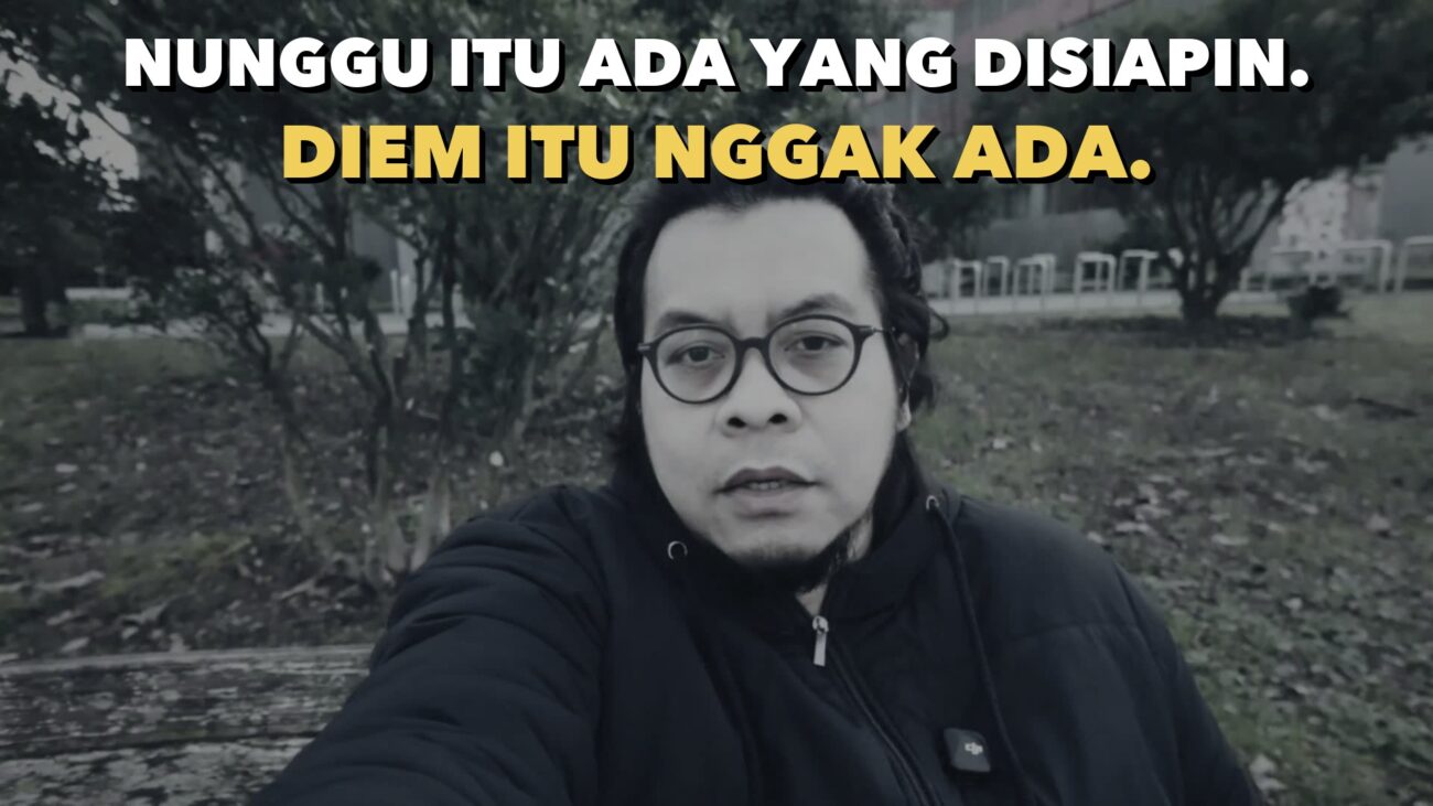 Deretan pohon di taman Jenewa